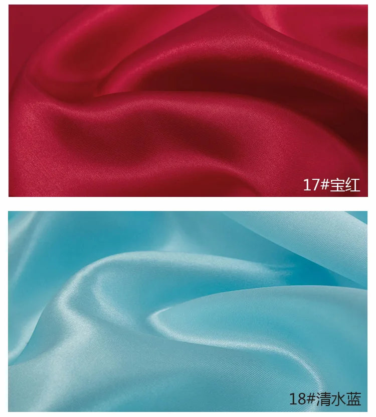 0.5m/1m/5m Satin Lining Fabric For Sewing Dress Lining,Pajamas,Decoration Cloth Tablecloth Decorative Fabric Handmade DIY Fabric