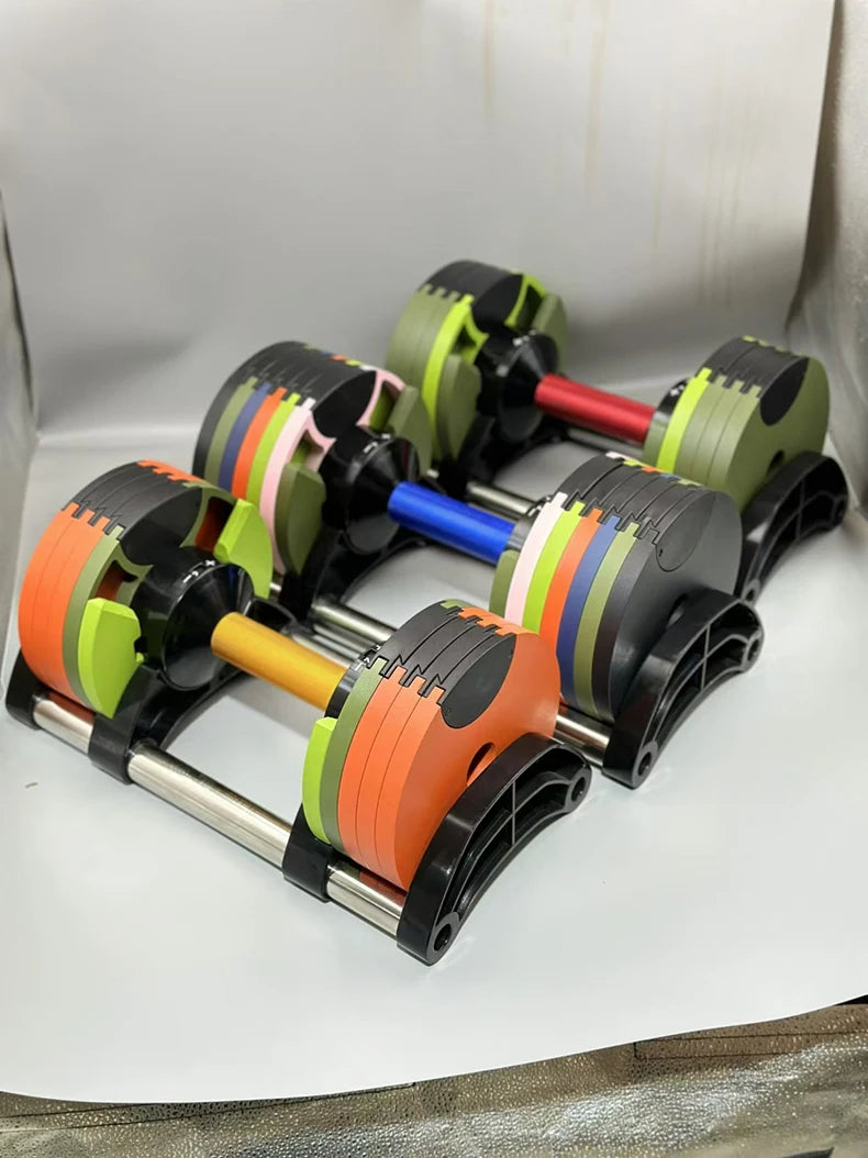 Ensemble d'haltères ronds ajustables, deuxième génération, augmentation de 2 kg, 24 kg, 36 kg, Fitness, Nouvelle mise à niveau