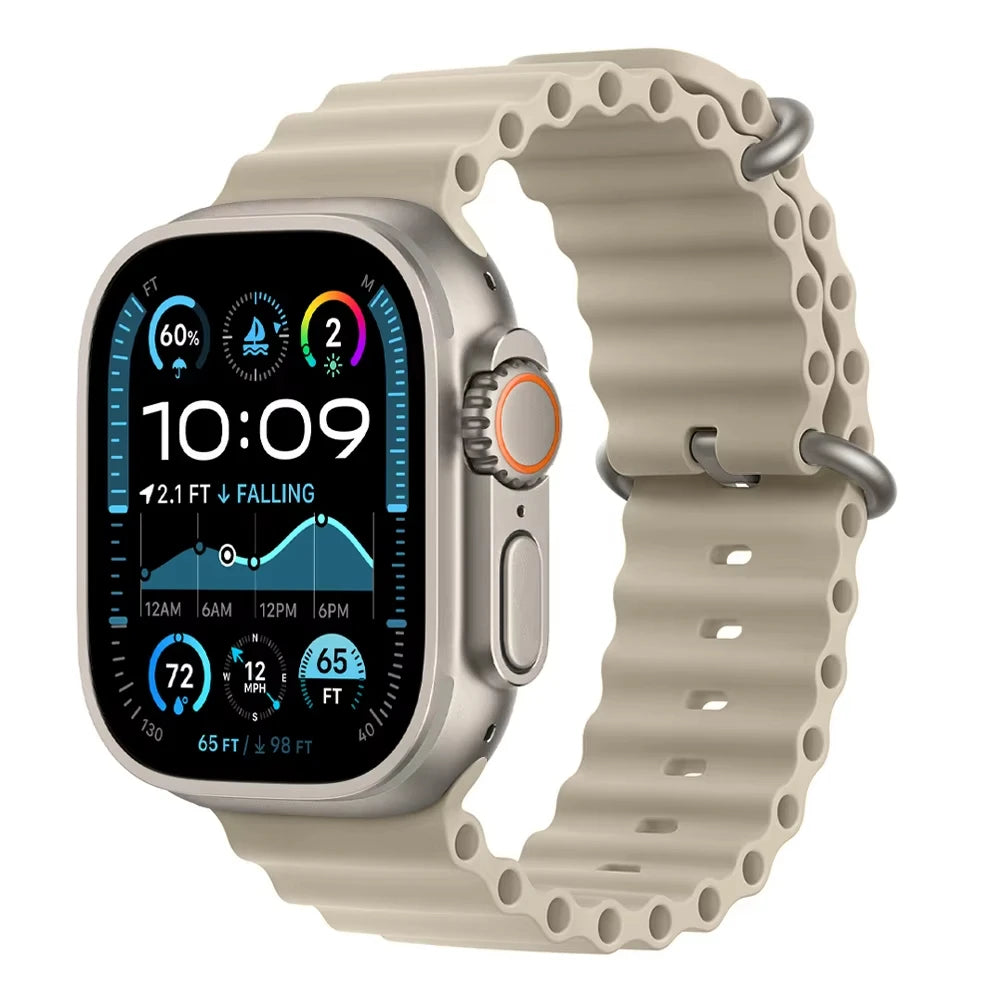 Offizielles Ocean Armband für Apple Watch Ultra 3 2 49mm 46mm 44mm 40mm 42 41 45 Sportarmband iWatch Series 11 10 9 7 8 6 SE3