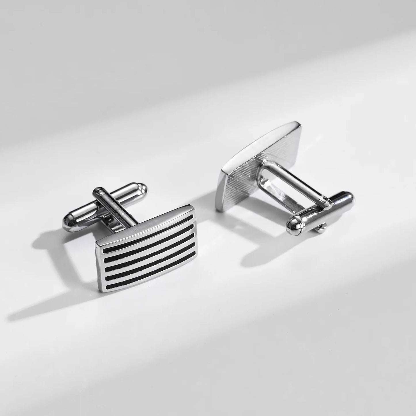 1 Paire Boutons De Manchette Carrés En Cuivre Et Pinces À Cravate Pour Hommes, Cadeaux De Mariage De Luxe, Bijoux De Mode, Poignets Pour Hommes
