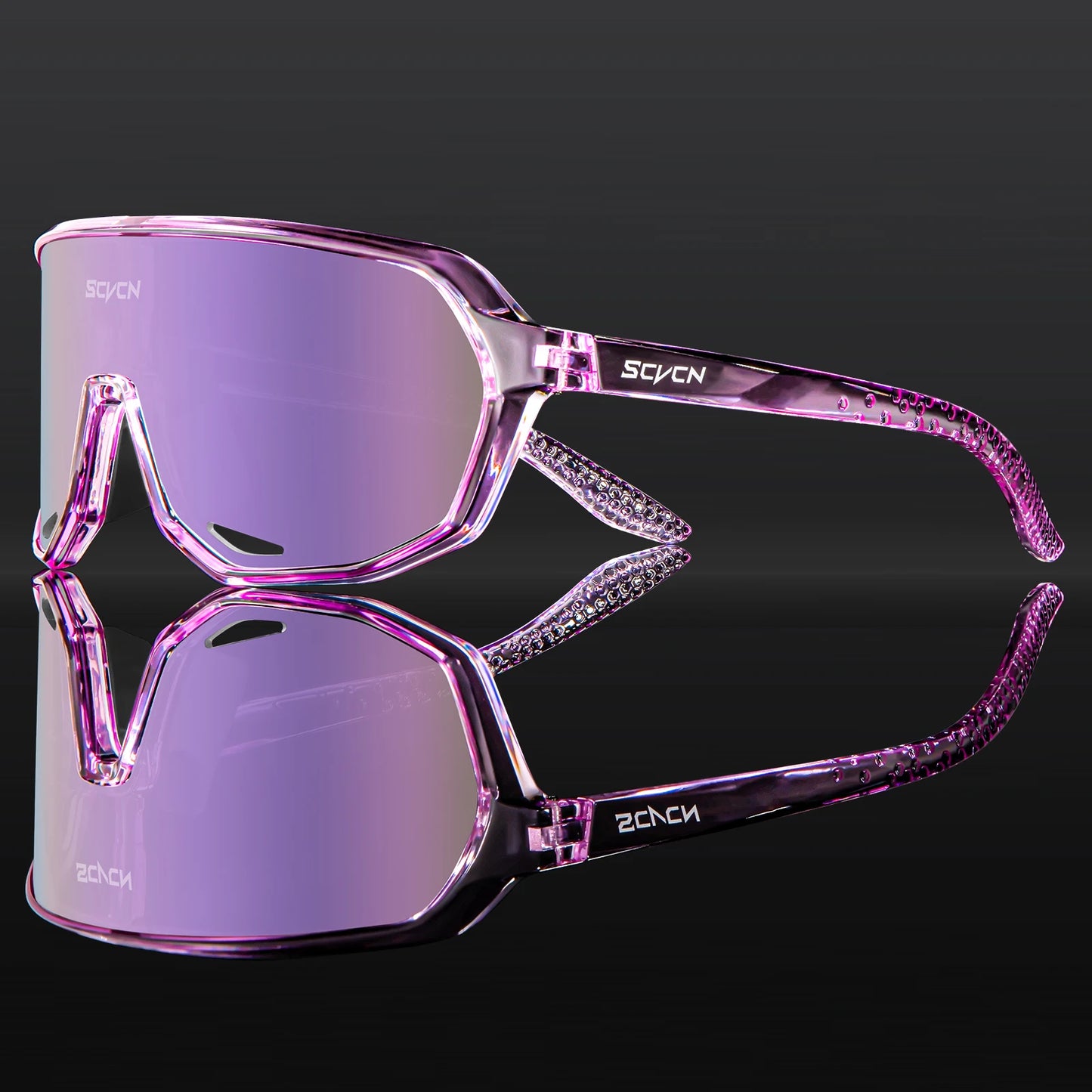 SCVCN Lunettes de soleil photochromiques d'extérieur, lunettes de cyclisme pour hommes, lunettes de vélo pour femmes, VTT, vélo de route, lunettes de cyclisme UV400