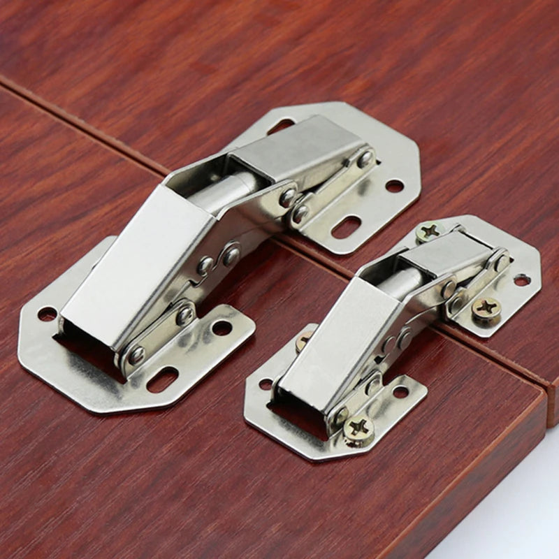1-10PCS Cabinet Hinge 90 Degree 3/4in No-Drilling Hole Cupboard Door Hydraulic Hinges Soft Close With Screws Furniture Hardware
