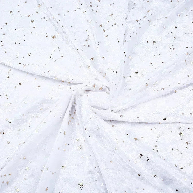 Meetee 45*145cm 90x145cm Polyester-Elasthan-Stoff für Bekleidung Kleiderstoffe DIY Elastischer Samtstoff Nähzubehör