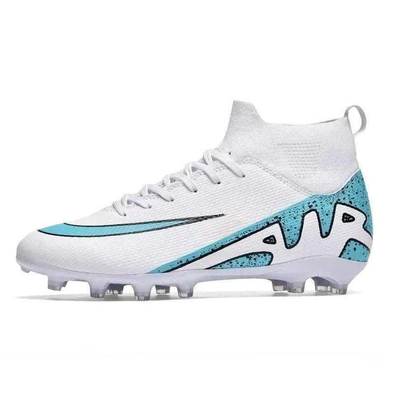 Chaussures de football roses tendance pour hommes Chaussures de football professionnelles légères Chaussettes de football pour hommes Chaussures de football d'extérieur antidérapantes Baskets de football originales