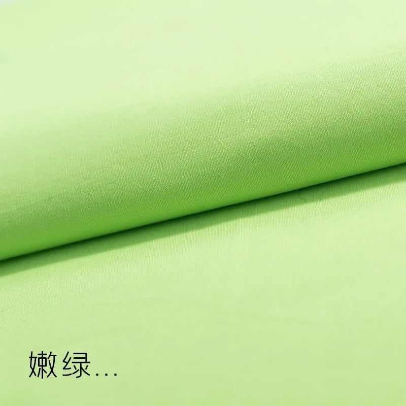 Tissu Popeline de Coton Couleur Unie Robe de Poupée Chemise Pantalon Décontracté Conception de Vêtements Tissu de Couture Matériau de Mode en Gros au Mètre