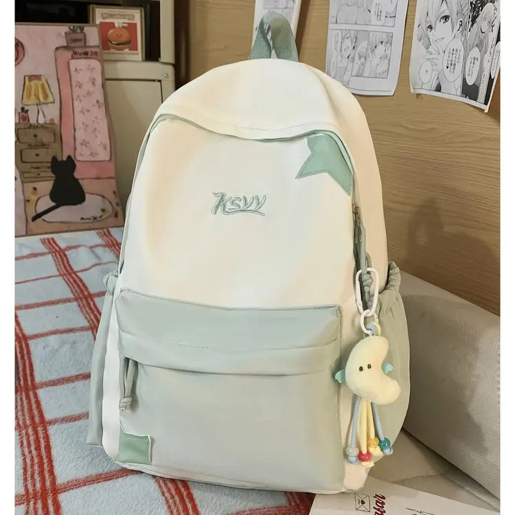 Nouveau Sac à Dos de Collège Imperméable pour Femme, Grande Capacité, Sacs d'École Tendance pour Ordinateur Portable, Joli Sac de Voyage pour Fille, Cool