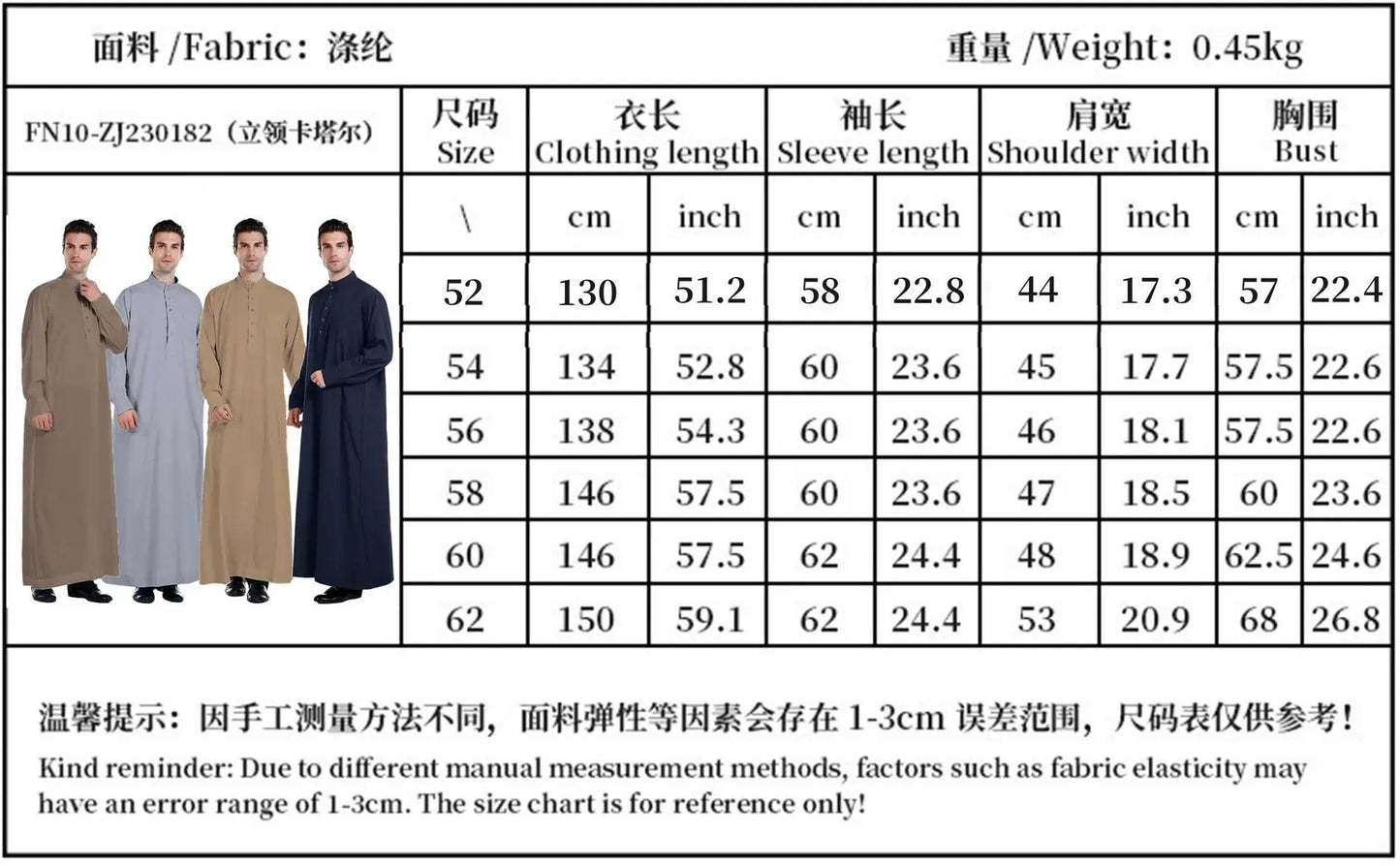 Neu 2025 Naher Osten Muslim Männer Kleid Langarm Jubba Thobe Ramadan Eid Dishdasha Robe Muslimisch Islamische Kaftane Arabische Kleidung