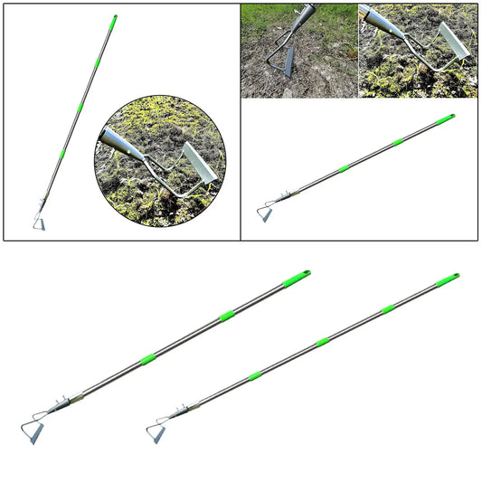 Garden Hoe Tool,Long Handle Cultivating Scraping Weeder,Heavy Duty Use,Easily Stand up for Weeding Hoe Weeding Loop