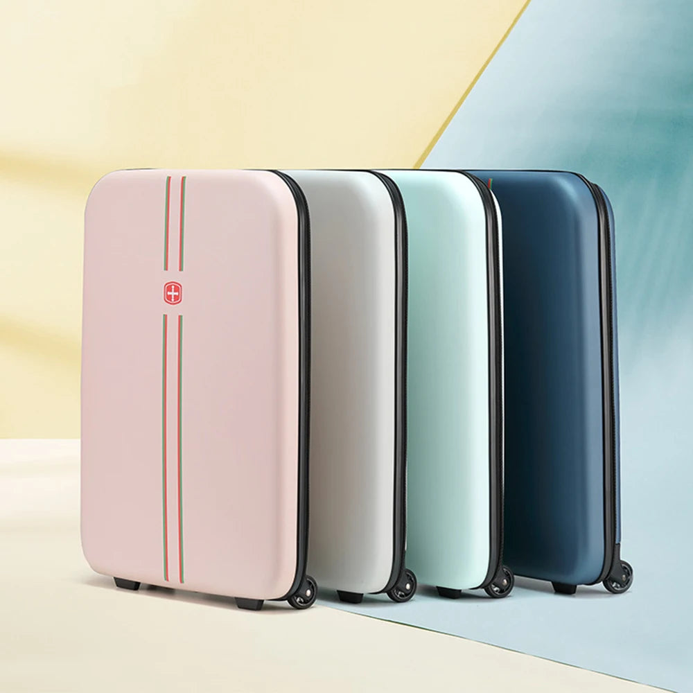 Neue Ankunft Klappbarer Trolley-Tasche 24" Koffer für Geschäftsreisen Leichter Klappbarer Schulranzen Mode-Koffer Geschenk