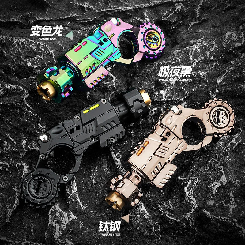 EDC Metall Multi Spielbarkeit Ratsche Flip Antistress Spielzeugpistole Auswurfschale Stressabbau Fidget Spinner Fidgeting Spielzeug Geschenke
