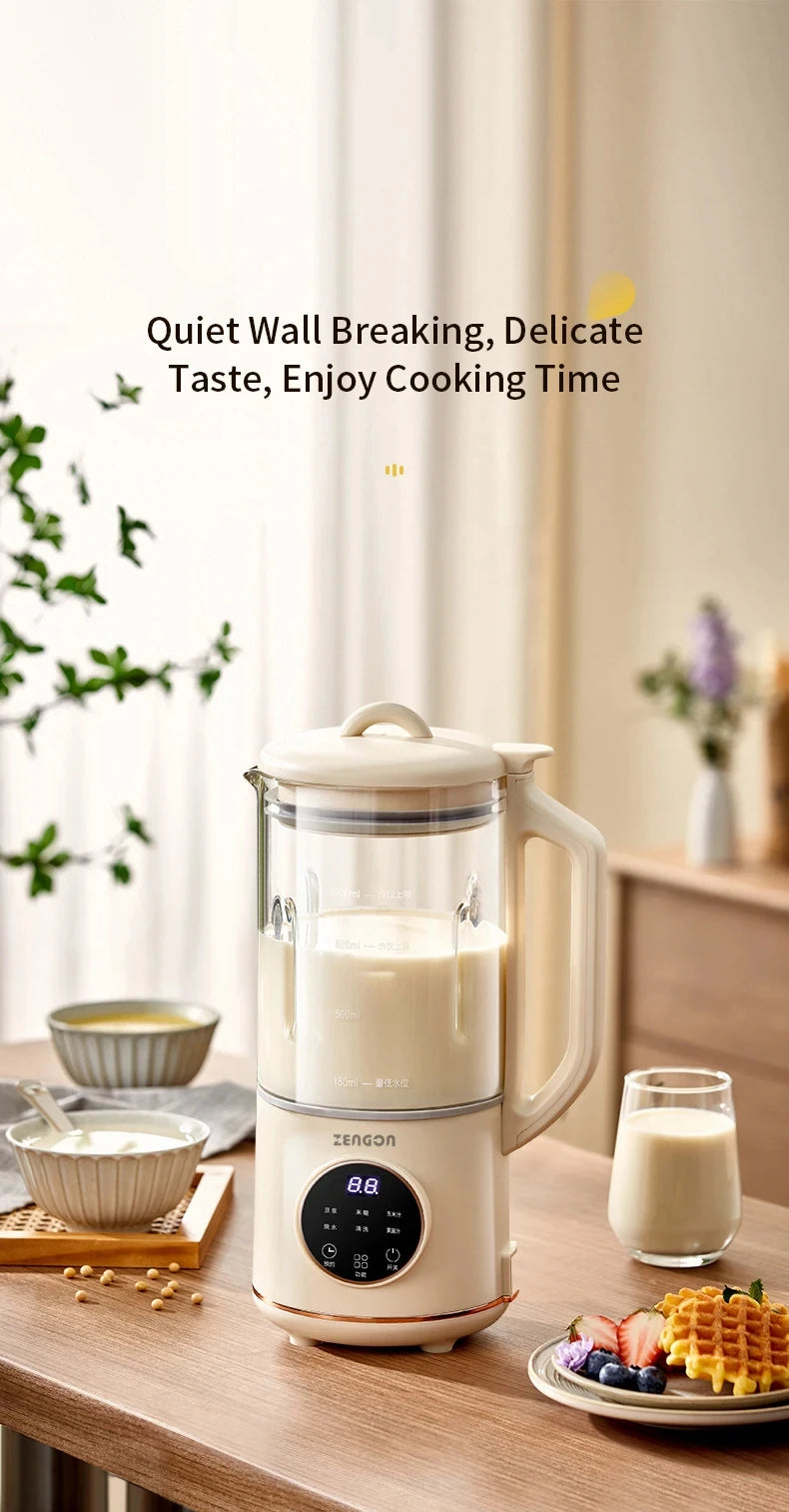 1.2L Soybean Milk Machine Electric Juicer Blender Mixer Soybean Milk Maker High Speed Blender Rice Paste Maker Breakfast Machine