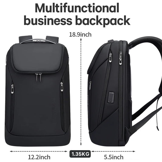 BANGE Business Rucksack Laptop 15.6 Zoll Multifunktional Wasserabweisend Großes Fassungsvermögen Alltagsarbeit Herren Rucksack Schultasche Mochila