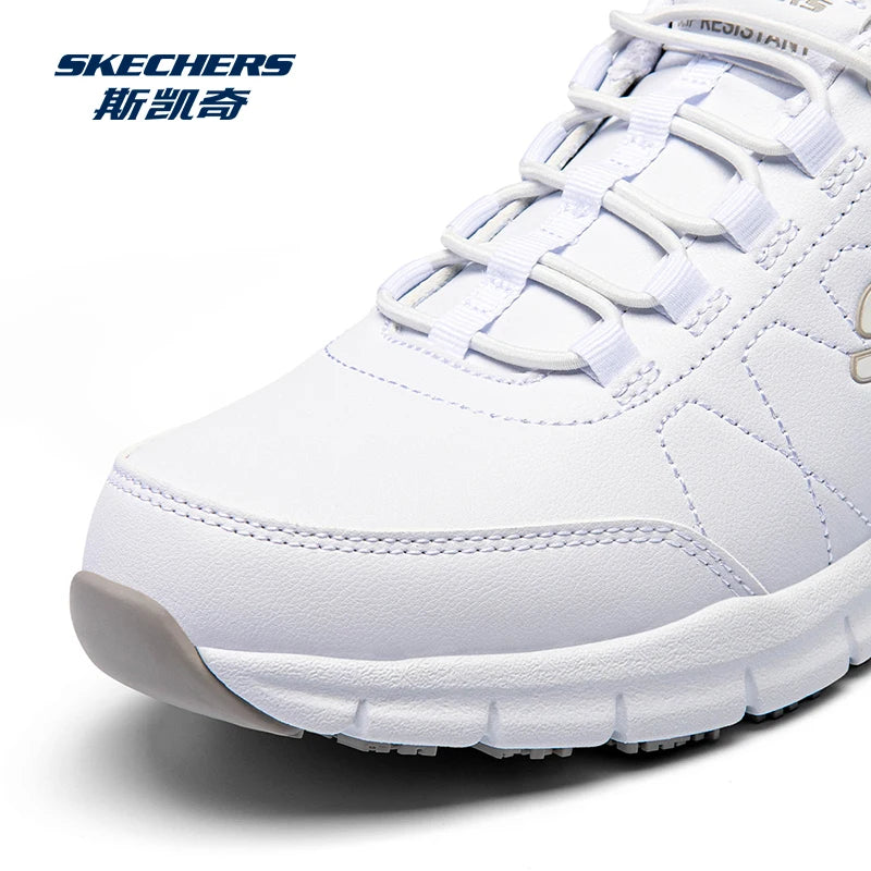 Skechers Chaussures Décontractées pour Hommes en Cuir, Baskets à Semelle Souple, Légères, pour la Course, l'Athlétisme, le Jogging et la Marche