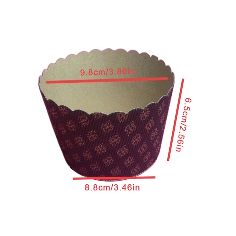 5 moules en papier pour Panettone, forme colombe, pâtisserie, pain, gâteau, emballage carton, décoration de gâteau, fête de Noël, outils de cuisson de cuisine