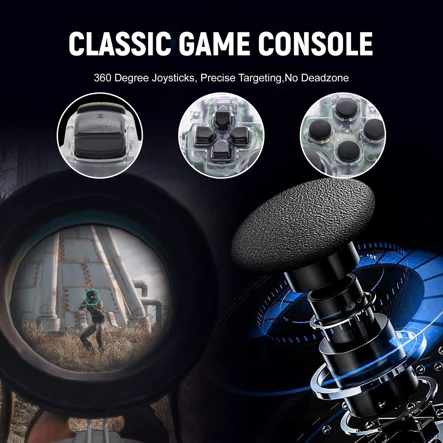 Controller für Playstation 3/PS3/PC/Android Konsolen Drahtloses BT Gamepad 6-Achsen-Gyro Dual-Motor-Vibrationsschock Gaming-Joystick