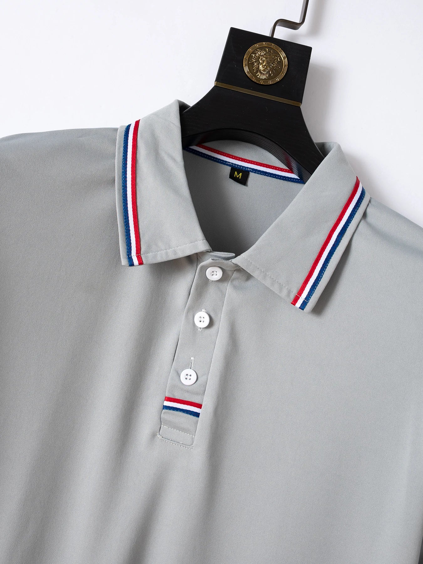 Men's Quick-Drying Solid Color Polo Shirt Summer Elastic Collared Short-Sleeved Sports T-Shirt for Active Wear