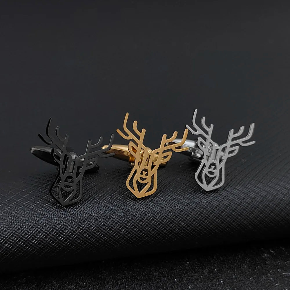 Manschettenknöpfe aus Edelstahl mit Totenkopf, Spinne, Fledermaus, Herren-Hemdknöpfe, Krawatten für Herrenkleidung, dekorative Punk-dunkle Manschettenknöpfe, Schmuckgeschenk