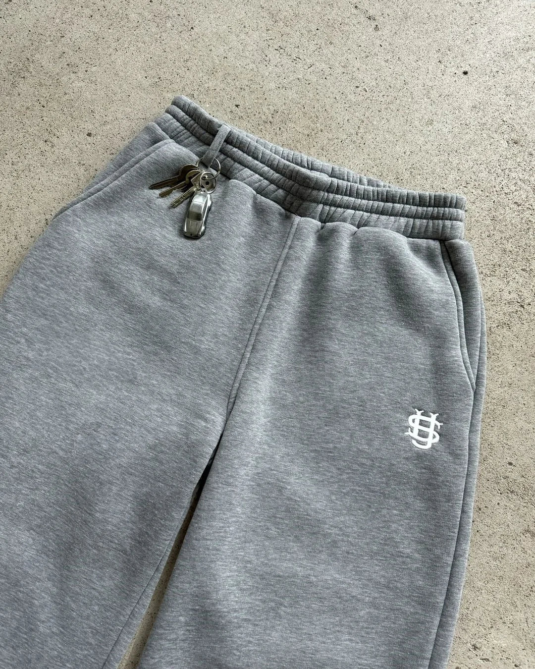 Retro Y2k Streetwear Trend Herren und Damen Hip Hop Stickerei Freizeithose Elastischer Bund Reißverschluss Locker Einfarbige Sporthose