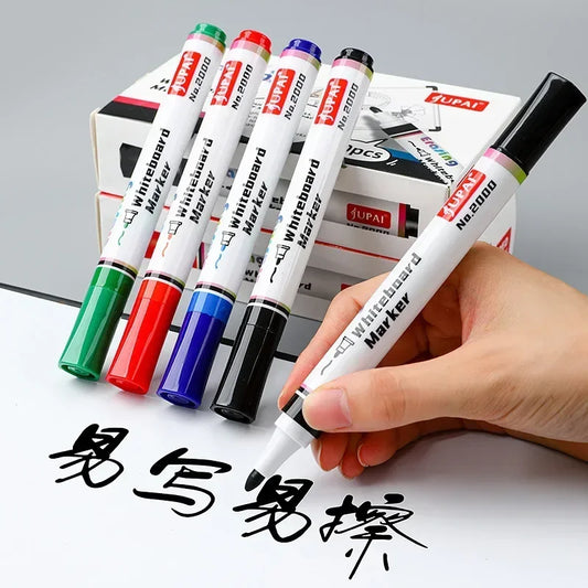 4 Farben trocken abwischbarer Whiteboard-Marker Kreidetafel löschbare Kreidestifte geruchsarme Whiteboard-Marker Büro Schulbedarf