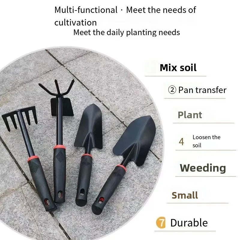 Pelle de jardinage, lot de quatre petites pelles, outils de jardinage pour légumes, outils de jardinage