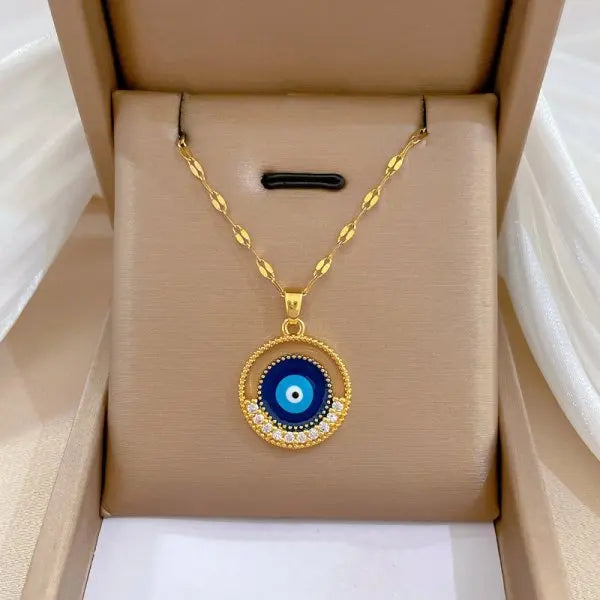 Exquisite Mikro-Inlaid Zirkon Schmetterlings-Quasten-Halskette für Damen Edelstahl Mond Schmetterling Blume Schlüsselbein-Choker-Schmuck