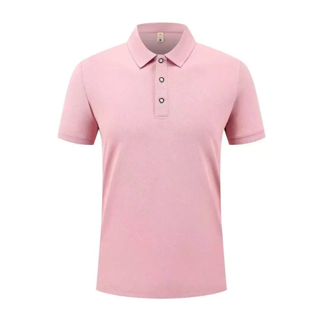 Summer Casual Sports Quick-drying Lapel Short-sleeved POLO Shirt 23 Solid Color Shirt Cycling Suit Fitness Suit For Men S-4XL