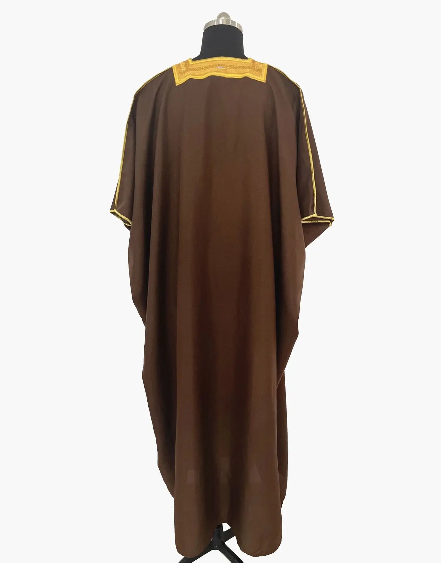 Moyen-Orient Hommes Ouvert Abayas Musulman Robe Kimono Dishdasha Vêtements Islamiques Dubaï Arabie Saoudite Caftan Brodé Robe Prière Thobe