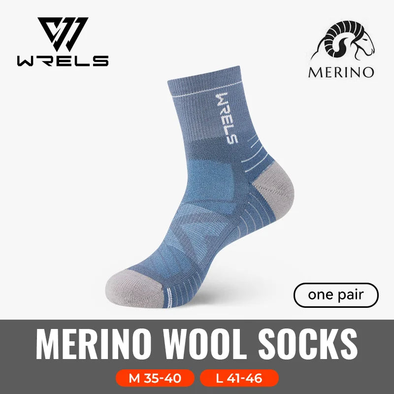 WRELS 1/2/3 Paare Merinowolle Socken Thermische Warme Winter Hohe Elastische Dicke Wandersocken Feuchtigkeitsaufnahme Wollsport Socken