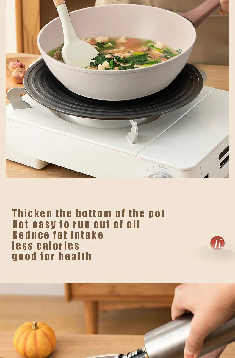 Batterie de cuisine spéciale pour poêles antiadhésives : casseroles, poêles à frire, woks, poêles à steak, crêpières, induction, gaz.