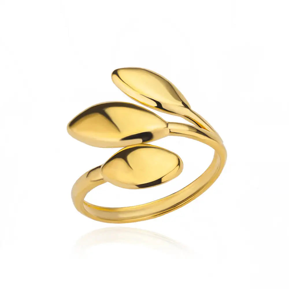 Edelstahlringe für Damen 2024 Trend Offener Goldfarbener Doppelperlenring Hochzeit Ästhetischer Schmuck Paar Geschenk anillos