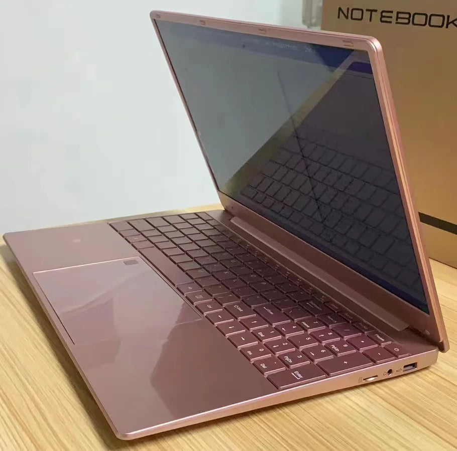 Damen-Laptop Windows 10 Office Education Gaming Notebook Pink 15,6" 11. Intel Celeron N5095 16G RAM 1T Dual WiFi Hebräische Tastatur
