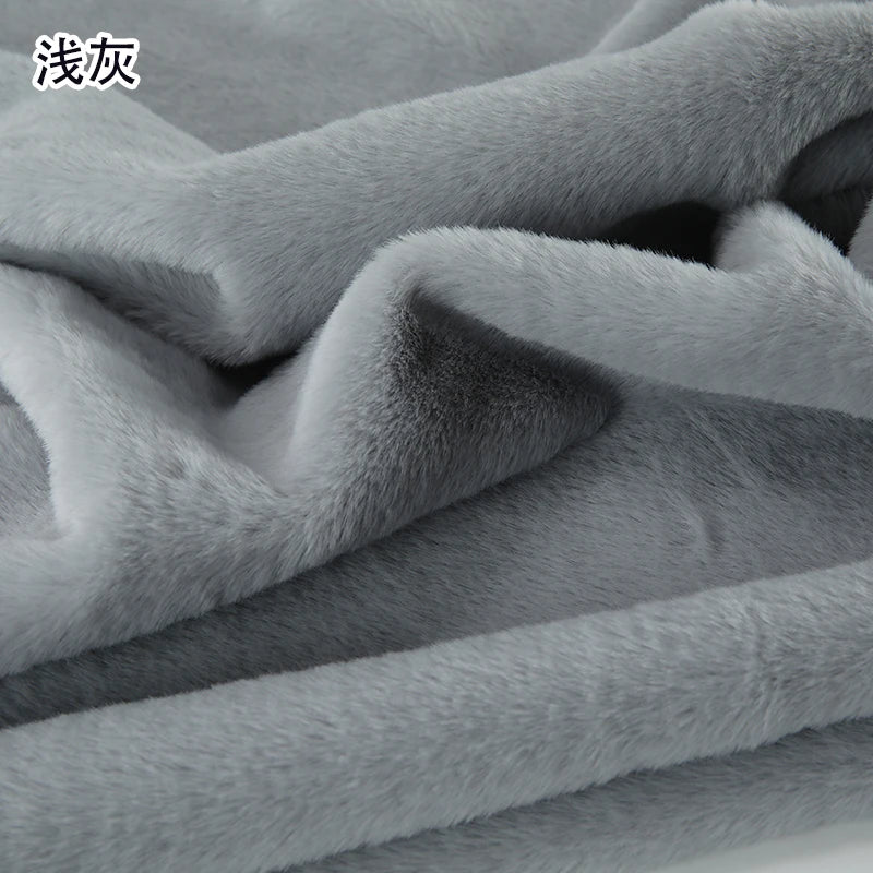 50x50cm 8mm Purple Imitation Otter Rabbit Fur Short Plush Fabric Making   DIY Plush Toys Fabric Display Background Scarf Pillow