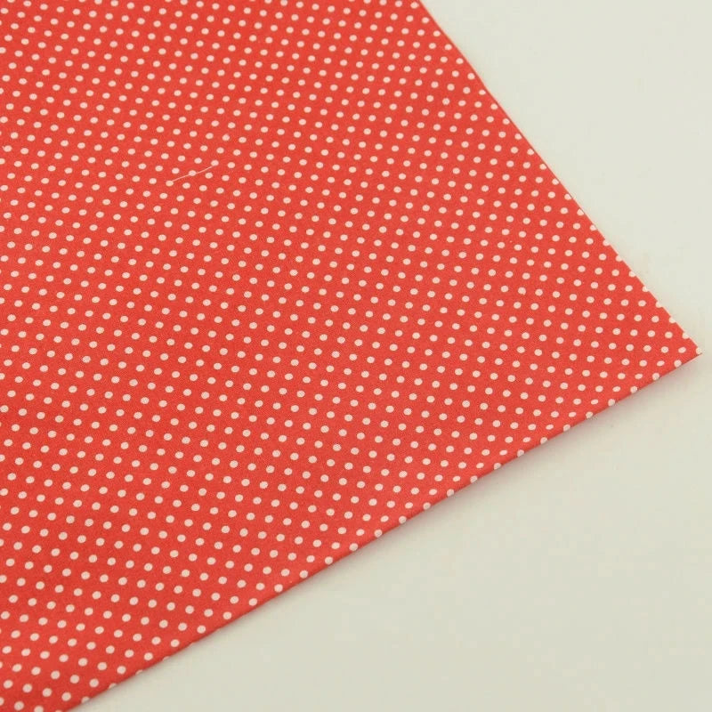 Dünne, schöne Baumwollstoffe mit Tupfen, Meterware, günstige Stoffe als Meterware im Angebot, für Näharbeiten, Puppen, Bastelmaterial