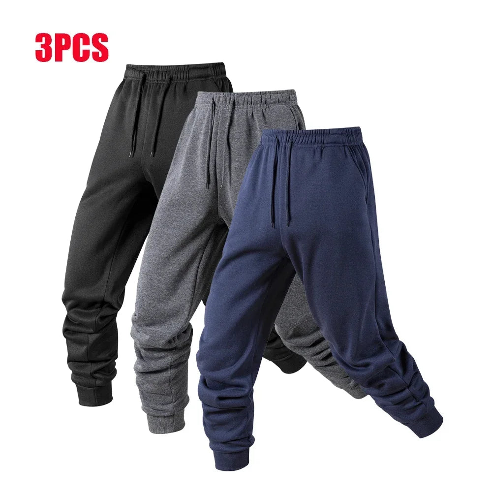 1/3 Pack Men's Warm Sports Pants Male Casual Sportswear Running Workout Long Pants Sport Trousers Jogger Sweatpants