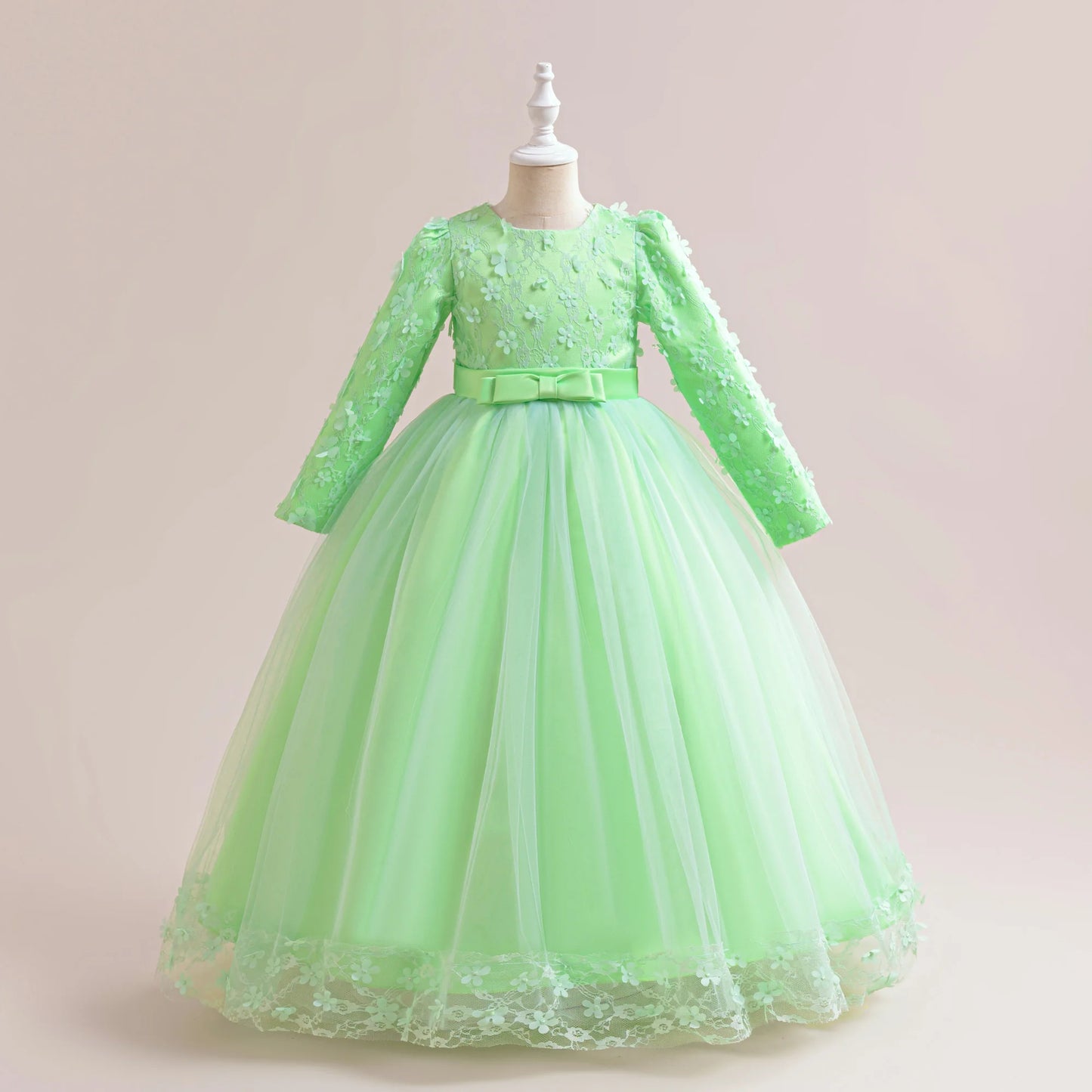 Robes de Soirée Broderie Fleur Fille Robe Décontractée Été Vacances Enfants Vêtements de Soirée Mode Variée Anniversaire Princesse Por