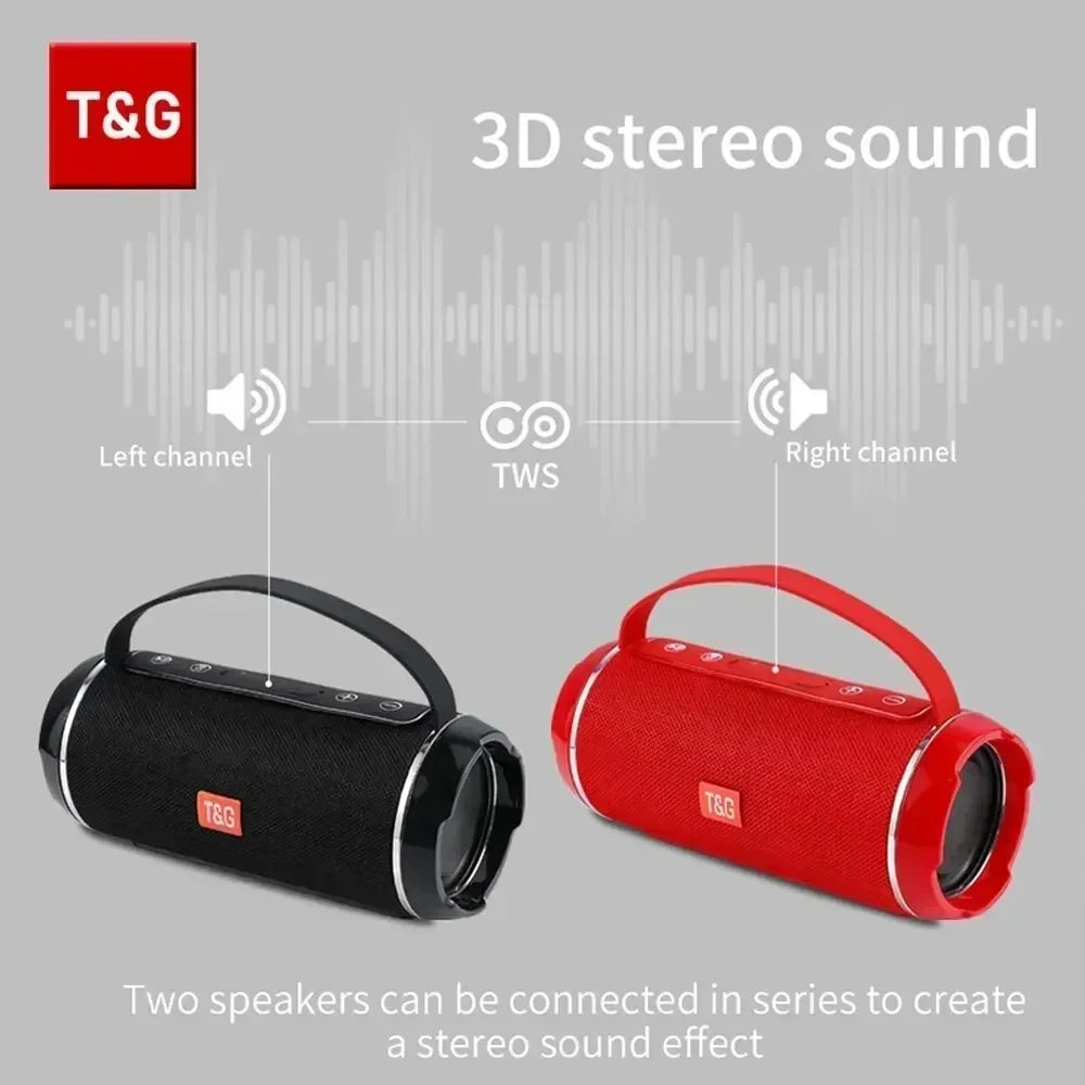 Kabelloser Subwoofer Tragbarer Bluetooth Lautsprecher Radio FM Wasserdichte Soundbox Musik Caixa De Som Coluna Blootooth Bass Hifi Bocina