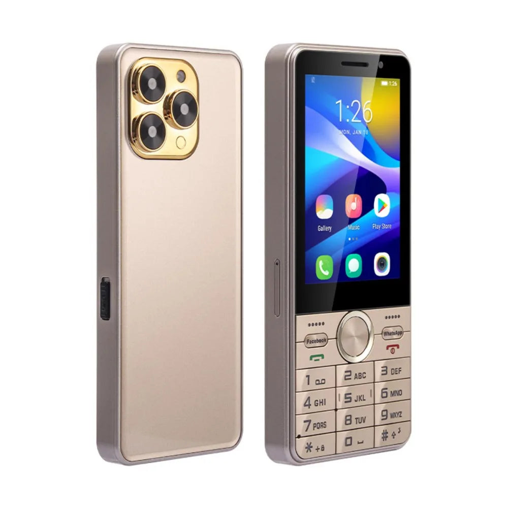 UNIWA HOPE XS17 4G Touch Screen Keypad Phone Android 8.1 Dual SIM Card 3.5 Inch 2GB RAM+16GB ROM 2500mAh Cellphone Whatsapp GPS