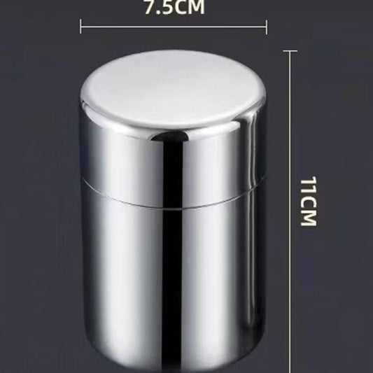 Hiqh Quality Stainless Steel Tea Tin 400ml/550ml Moisture-proof Tea Jar Large Capacity Sealed Tea Can for Home&Travel