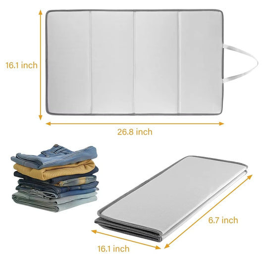 Portable Ironing Mat Hanging Ironing Board Heat Resistant Travel Clothes Protector Board Steamer for Clothes Neatness