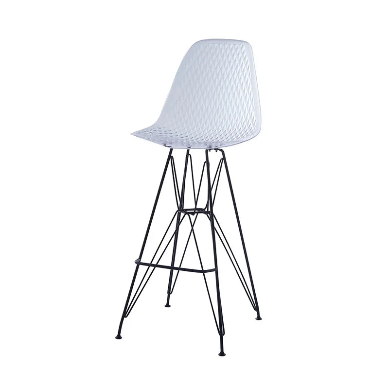 Nordic Transparent Eames Plastic Dining Bar Chair for Cafe Negotiation Simple Wholesale Seating