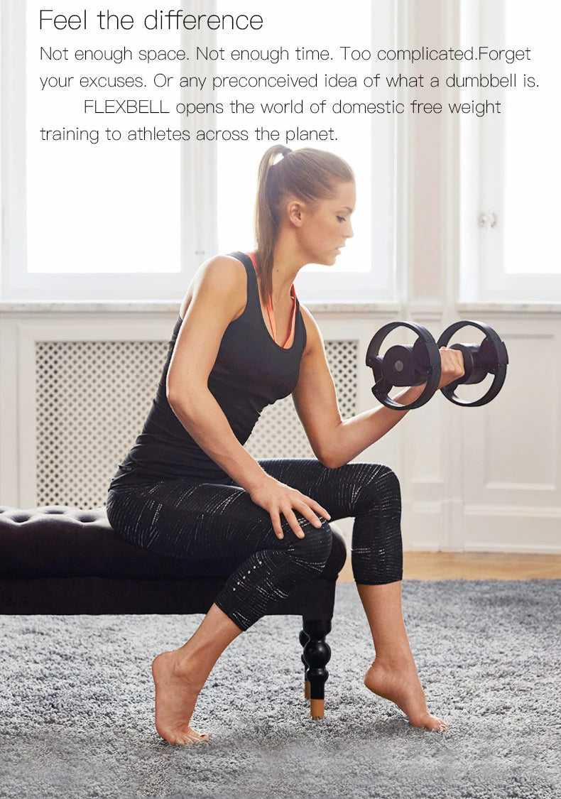 Ensemble d'haltères ronds ajustables, deuxième génération, augmentation de 2 kg, 24 kg, 36 kg, Fitness, Nouvelle mise à niveau