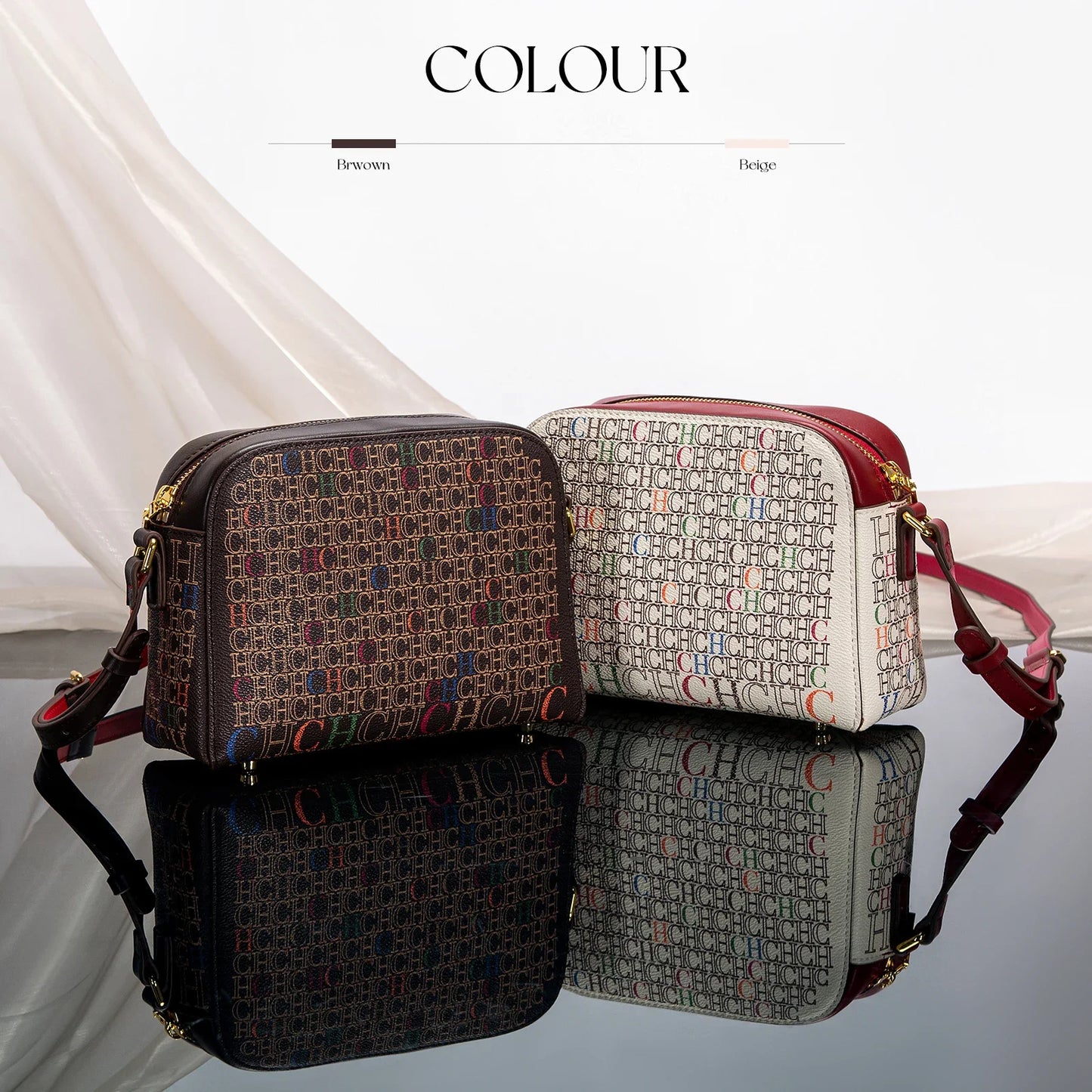 Klassische Luxus-Damenhandtasche Quadratische PVC-bedruckte Umhängetasche Modische Damen-Designer-Damentasche