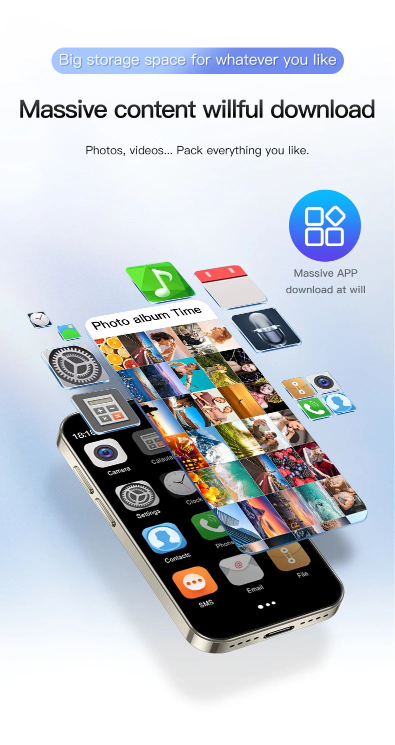 Mini Smartphone SERVO 16SE 16 Go ROM Android 9.0 Wifi Double SIM Veille Play Store 3G WCDMA Petit Téléphone Portable Intelligent 3.0" Nouvelle Version
