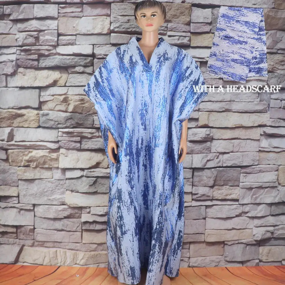 Empfehlen Sie luxuriöse, elegante Damenkleider aus Jacquardstoff, afrikanische Frauen Boubou, gehäkelter Umhang, afrikanische Kleidung