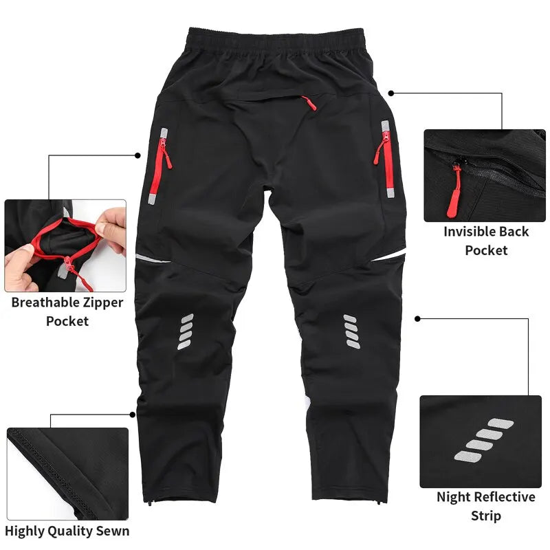 Pantalon de cyclisme WEST BIKING Pantalon de sport d'extérieur printemps-été Pantalon de cyclisme de course respirant et confortable pour homme