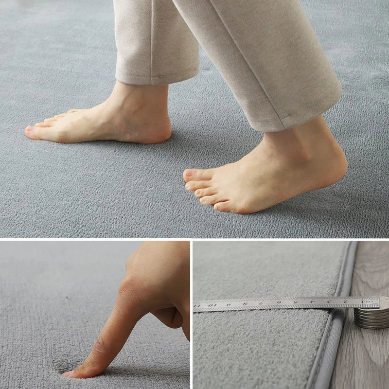 VIKAMA Tapis Moderne en Velours de Corail Doux Antidérapant pour Salon Chambre Grand Tapis de Jeu pour Enfants Tapis de Sol pour la Décoration Intérieure