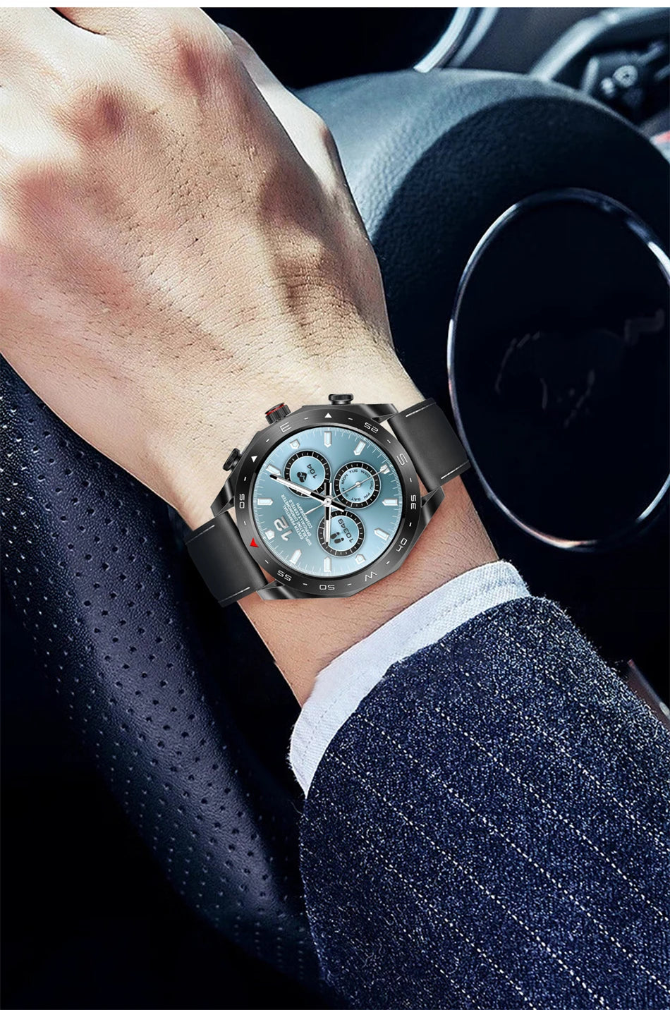 LIGE Avec écouteurs Bluetooth Casque Smartwatch Femme Moniteur d'activité Montre de sport Homme Étanche Montre intelligente Écran AMOLED