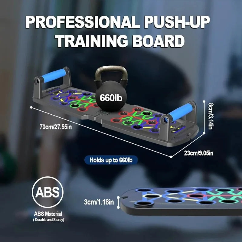 NW Smart Automatic Count Push Up Board Foldable Multi Push up Stand with Body Sensor Counter Core Strength Muscle Stable Home
