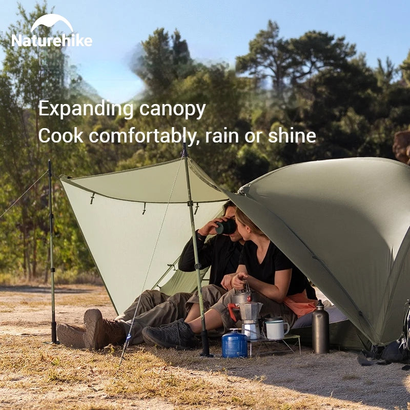 Naturehike Mongar UL BASE PRO 123 People Tent Trekking Backpacking Shelter Tent 20D Nylon Waterproof Ultralight Outdoor Camping