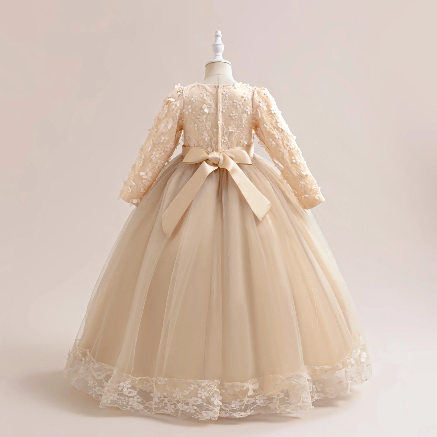 Robes de Soirée Broderie Fleur Fille Robe Décontractée Été Vacances Enfants Vêtements de Soirée Mode Variée Anniversaire Princesse Por